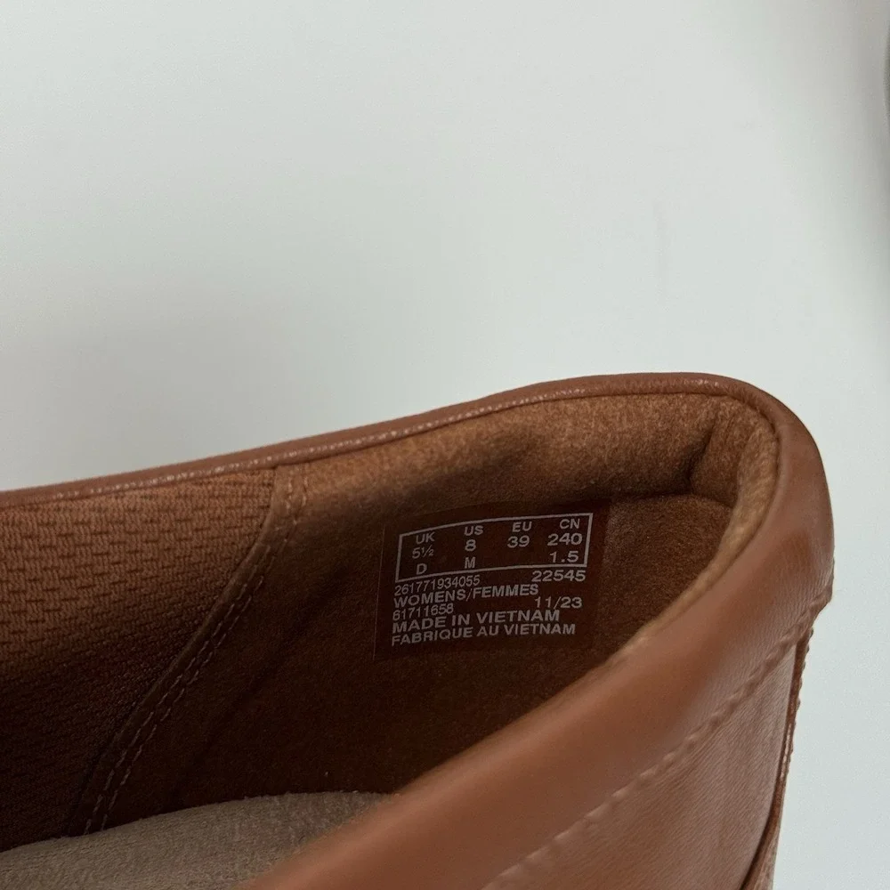 Clarks Collection Ultimate Comfort Loafers Flats Cinnamon Brown US 8 UK 5.5 EU 3